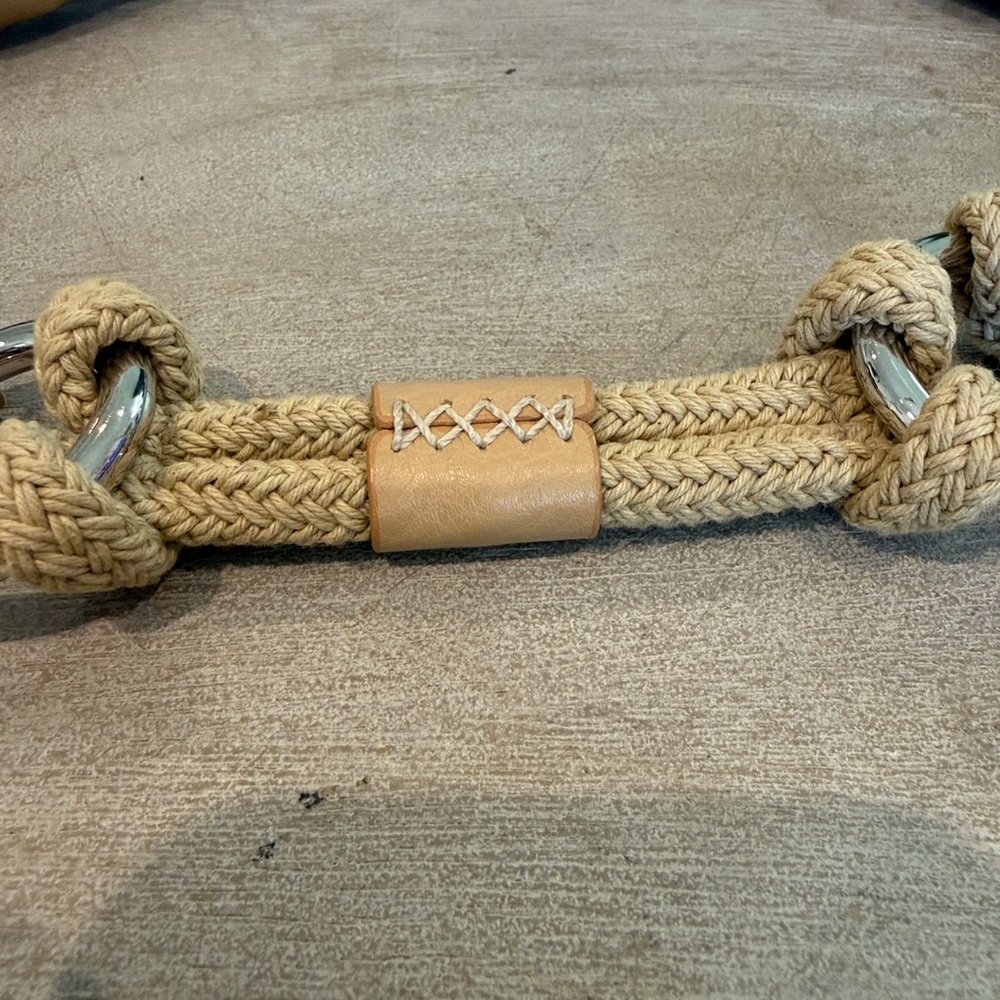 Prada Tan and Silver Women's Rope Belt - Picture 5 of 6